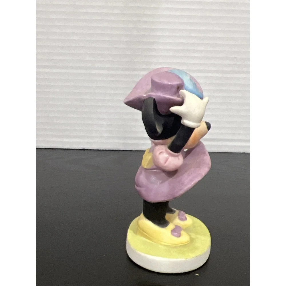 Vintage Walt Disney‎ Productions Minnie Mouse Bisque Porcelain Figurine 4